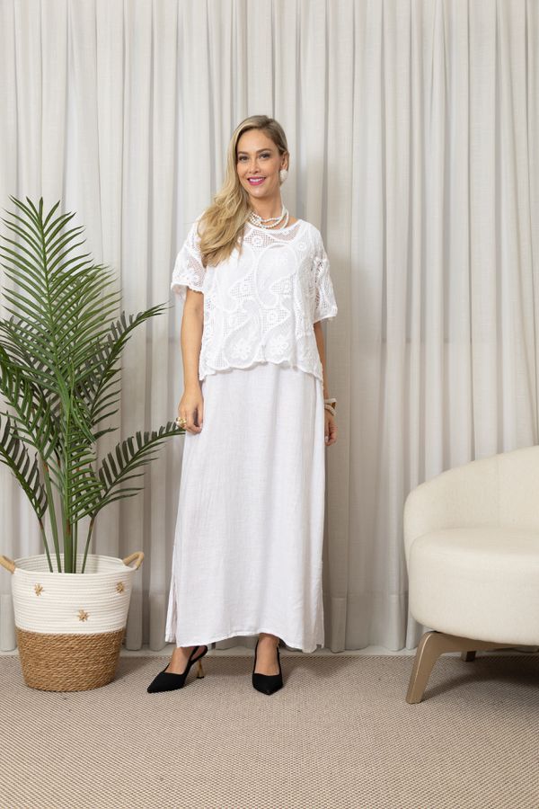 BATA LA LUNA BRANCO - Loja Linho Italiano