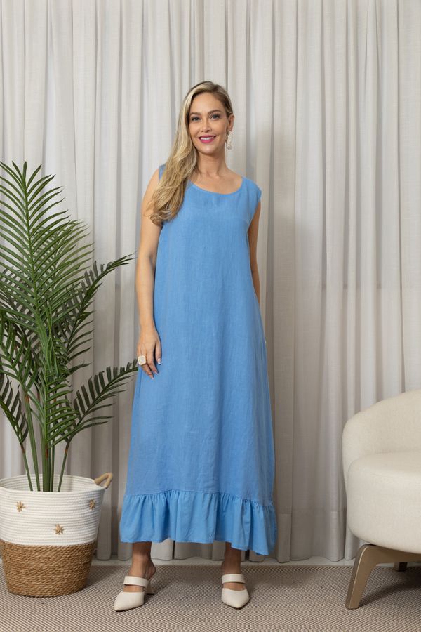 VESTIDO LIANDRA CJ HORTENCIA - Loja Linho Italiano