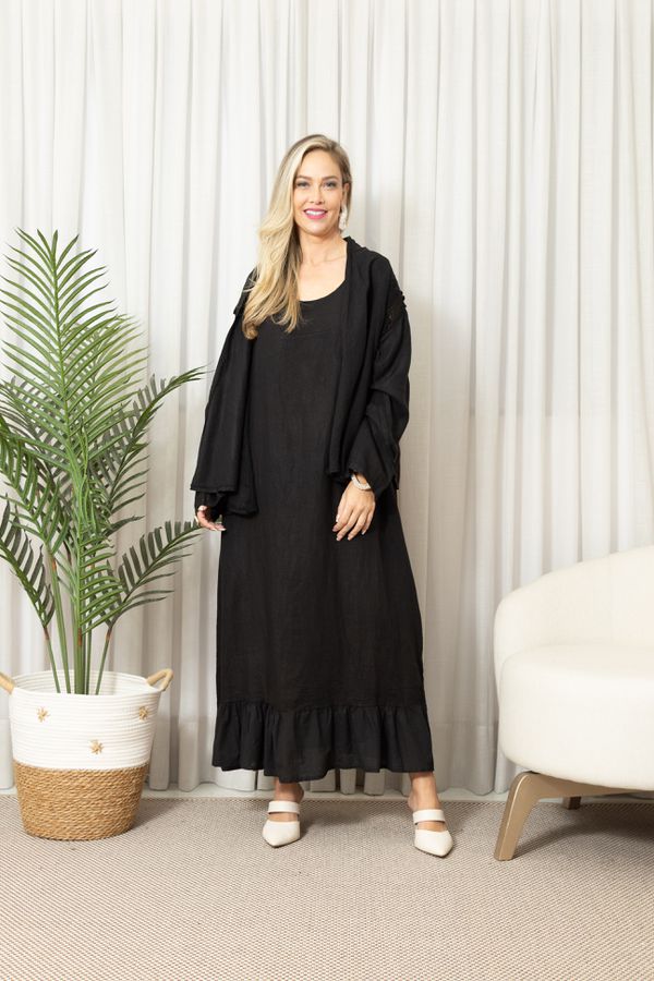 CASAQ. LIANDRA CJ PRETO - Loja Linho Italiano