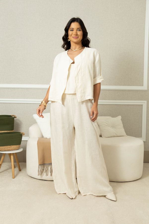 CASAQUETO ENCANTO CJ OFF - Loja Linho Italiano