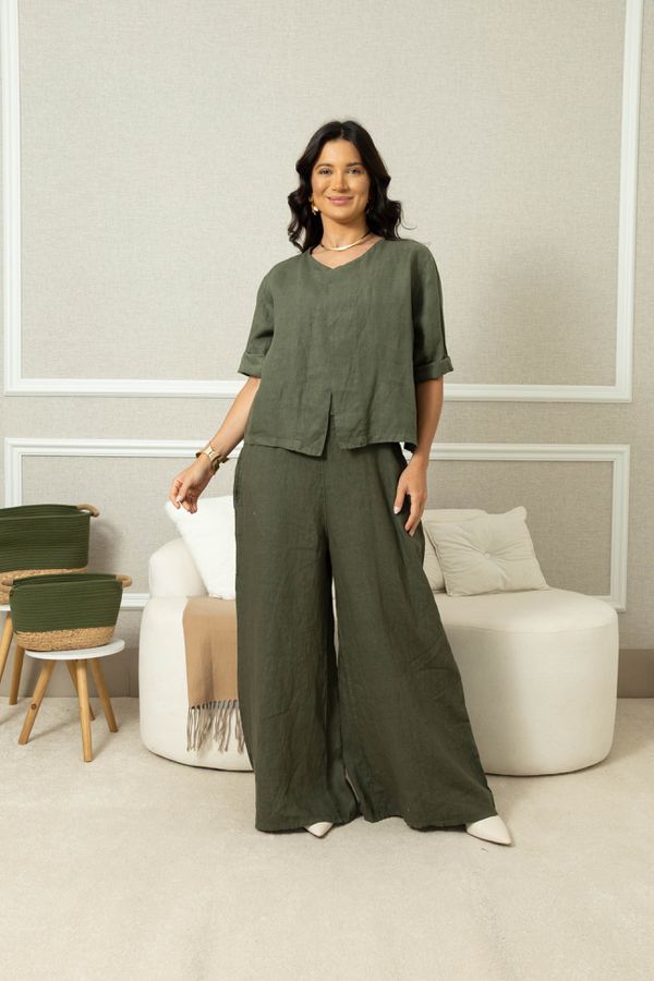 CASAQUETO ENCANTO CJ MILITAR - Loja Linho Italiano