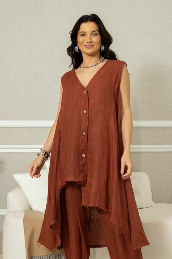 MAX REGATA EVA CJ TELHA - Loja Linho Italiano