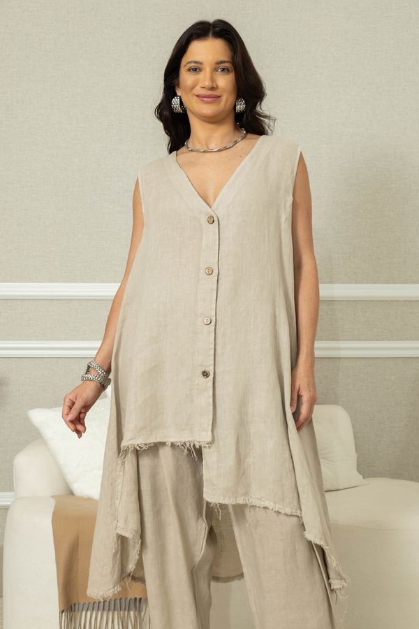 MAX REGATA EVA CJ BEGE ESCURO - Loja Linho Italiano