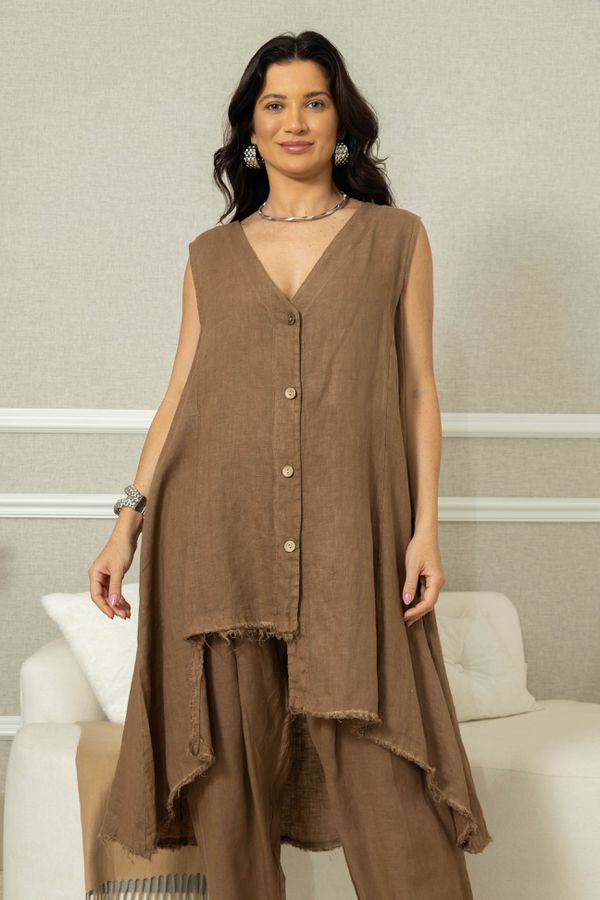 MAX REGATA EVA CJ MARROM - Loja Linho Italiano