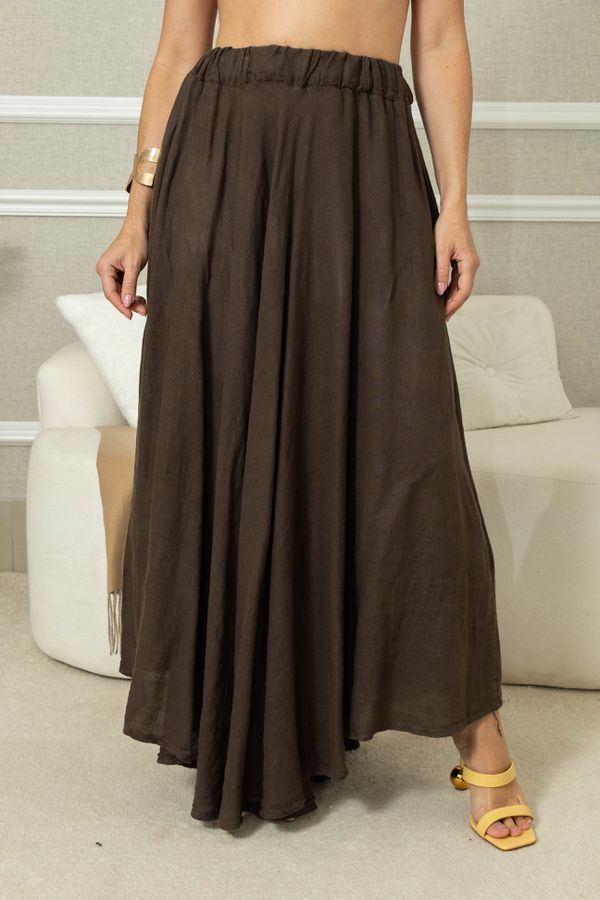 SAIA LETICIA MARROM - Loja Linho Italiano