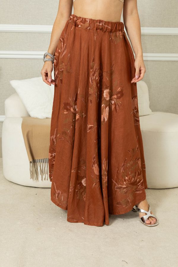 Saia Stella Linho TERRA COTA - Loja Linho Italiano