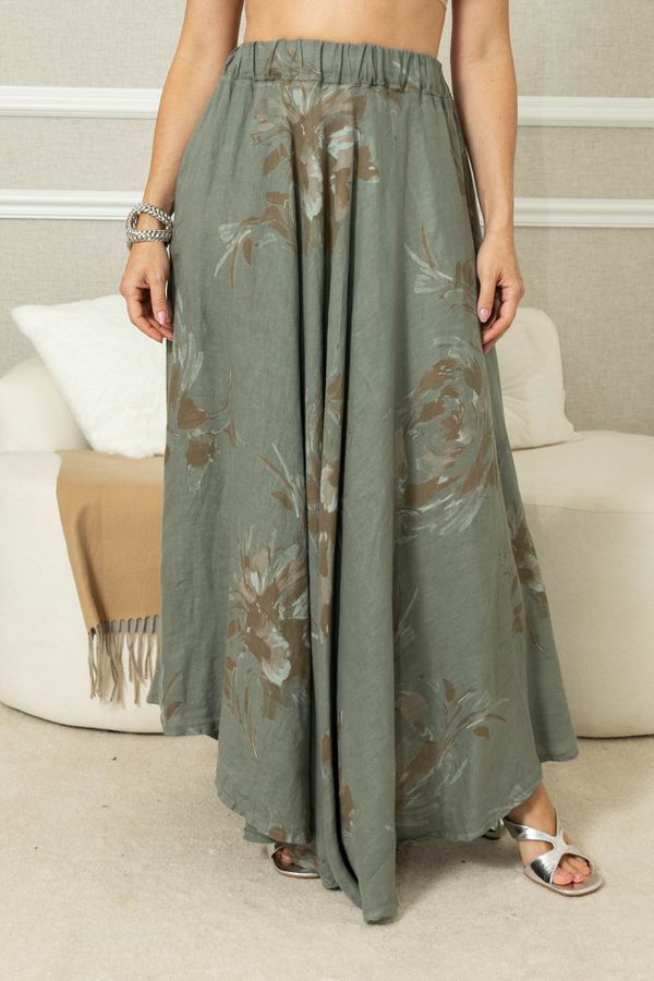 Saia Stella Linho MENTA - Loja Linho Italiano