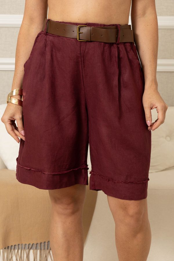 SHORTS MILENA BORDO - Loja Linho Italiano