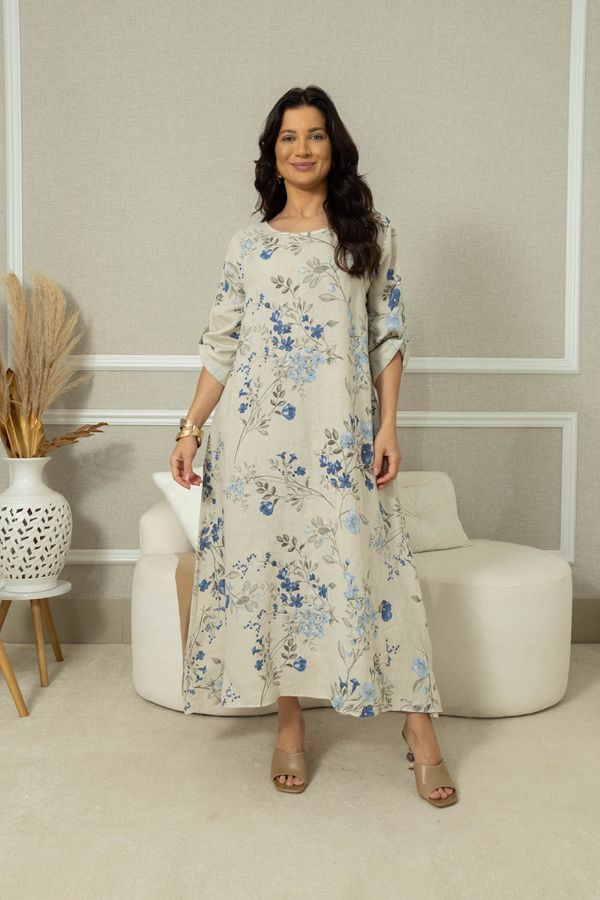 Tunica Kira Linho BEGE - Loja Linho Italiano