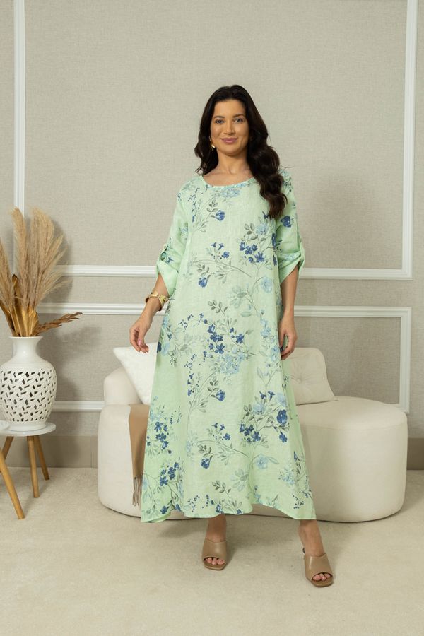 Tunica Kira Linho VERDE AGUA - Loja Linho Italiano