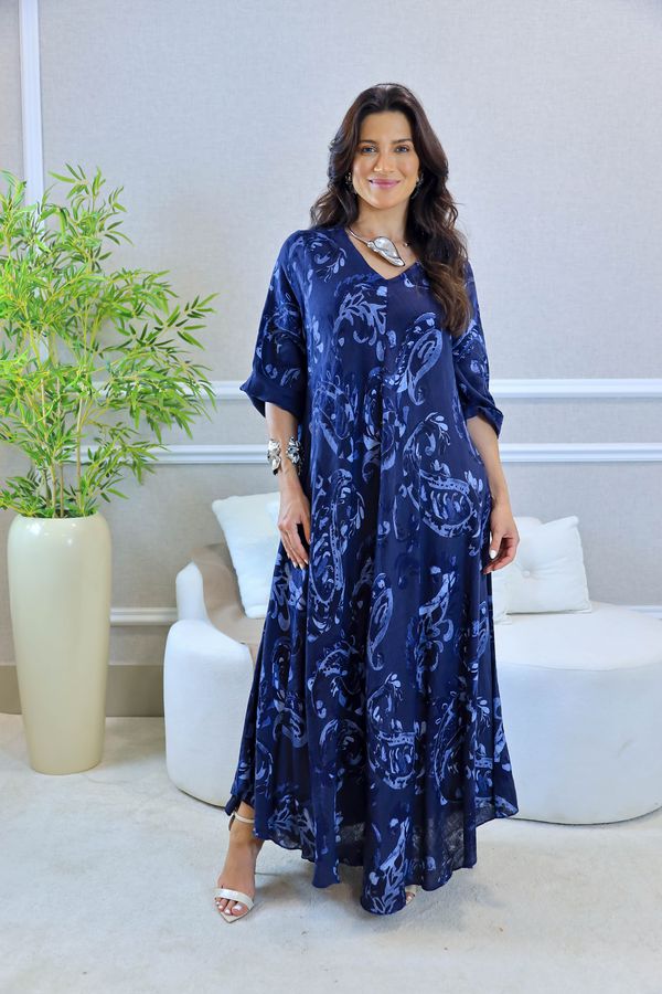 VESTIDO FELIPA MARINHO - Loja Linho Italiano
