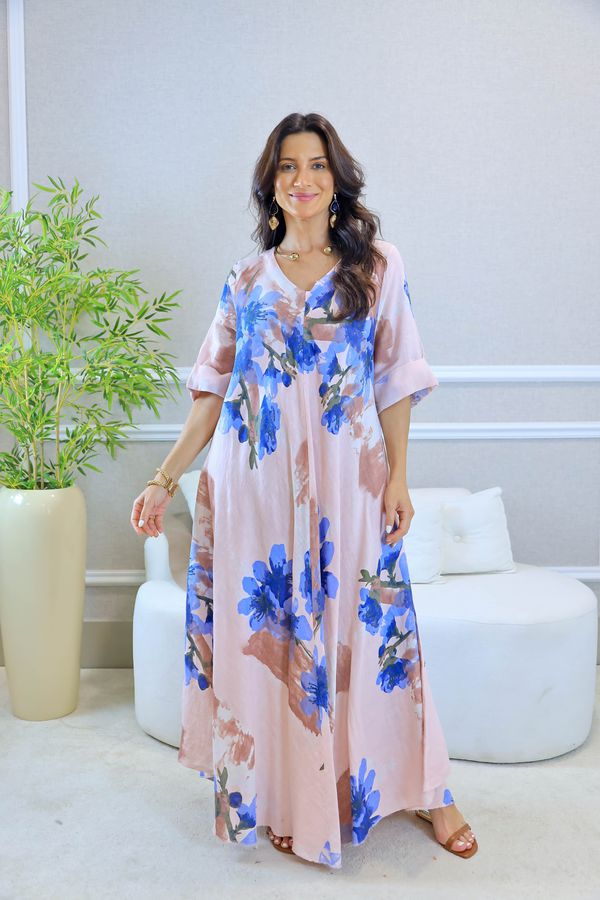 VESTIDO ORIANA ROSA BEBÊ - Loja Linho Italiano