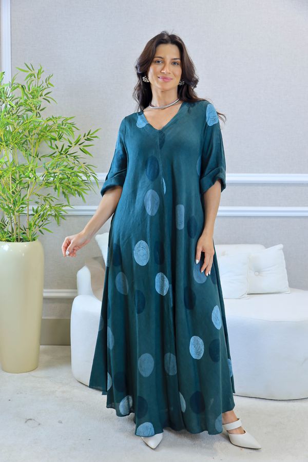 VESTIDO SUELEN VERDE GUCCI - Loja Linho Italiano