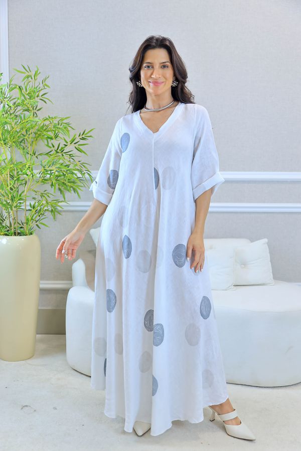 VESTIDO SUELEN BRANCO - Loja Linho Italiano