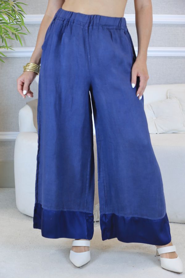 CALÇA PANTALONE RITA MARINHO - Loja Linho Italiano