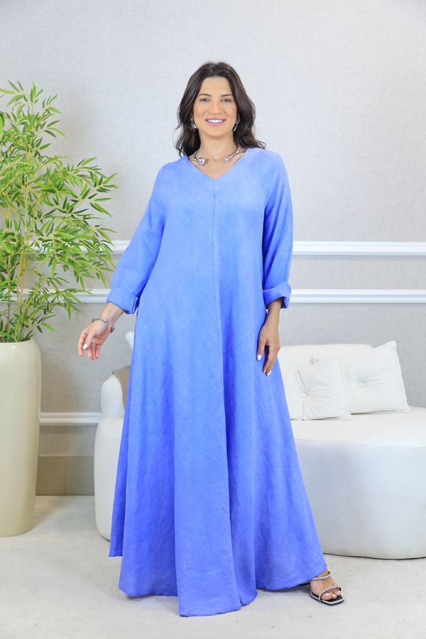 VESTIDO ANYAH HORTENCIA - Loja Linho Italiano