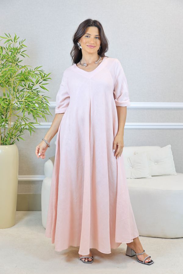 VESTIDO ANYAH ROSA BEBÊ - Loja Linho Italiano