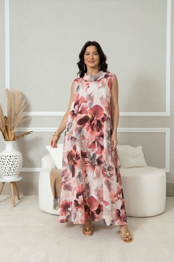 Vestido Amélia Linho ROSA - Loja Linho Italiano