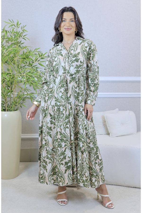 VESTIDO ARIEZA MILITAR - Loja Linho Italiano