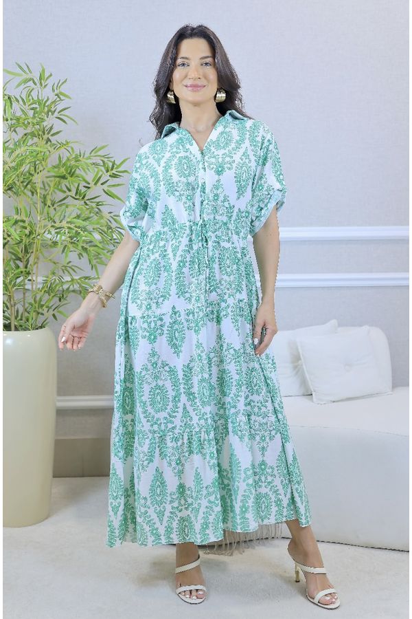 VESTIDO AMARA VERDE - Loja Linho Italiano