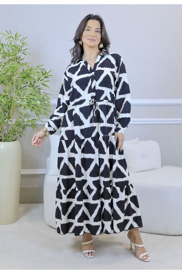 VESTIDO PAULA PRETO - Loja Linho Italiano