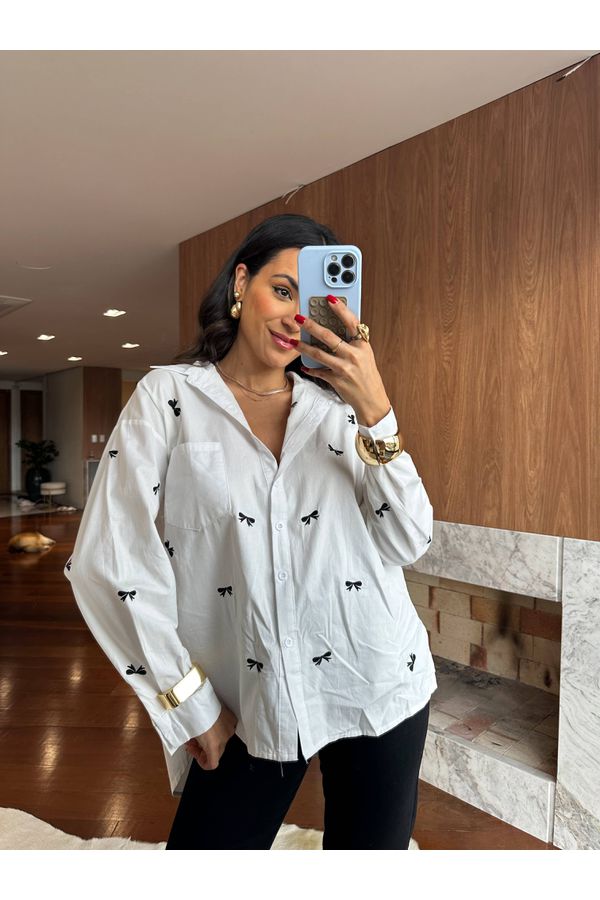 Camisa Off de Laço