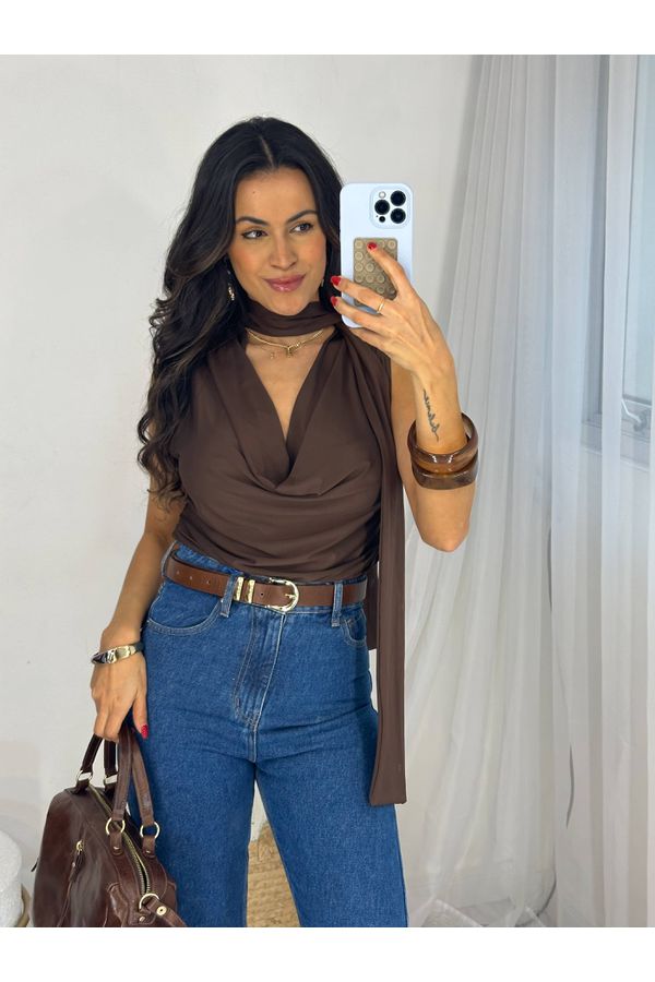 Blusa Marrom Dawe