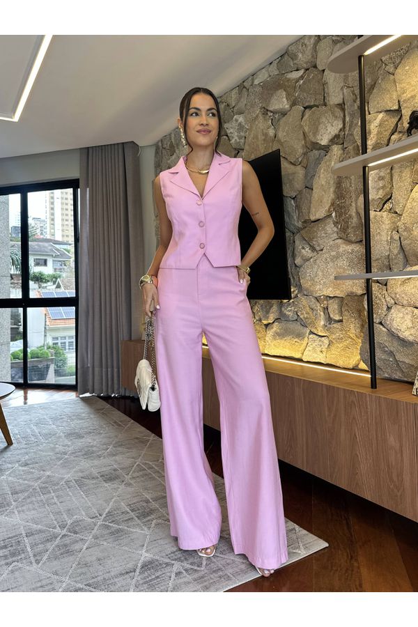 Colete Rosa Vivian