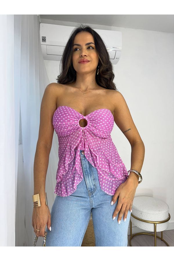 Bata Rosa Poá Zoy
