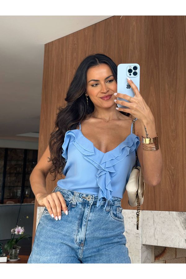 Blusa Azul Meli