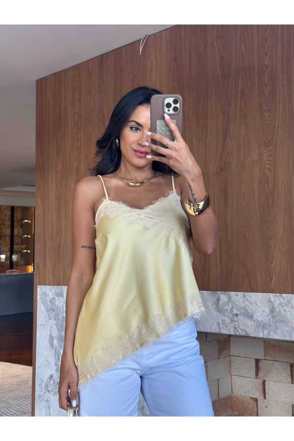 Blusa Amarelo Manteiga Line