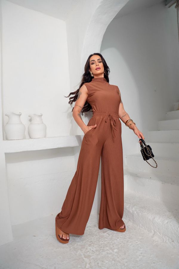 Conjunto Bella Regata Marrom