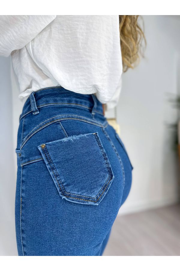 Jeans tiro alto skinny fit - TRICOT