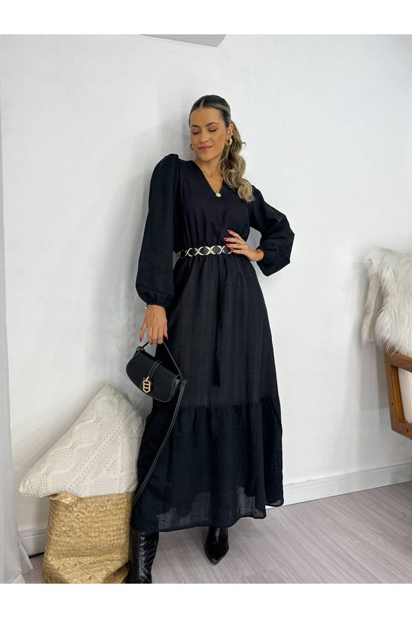 Vestido Midi Preto Divino