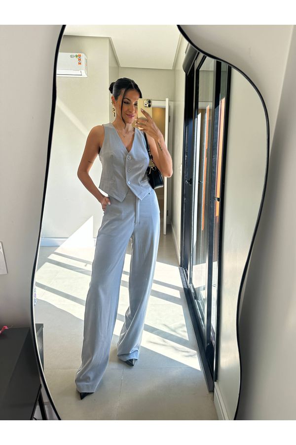 Conjunto Alfaiataria Cinza Lavye