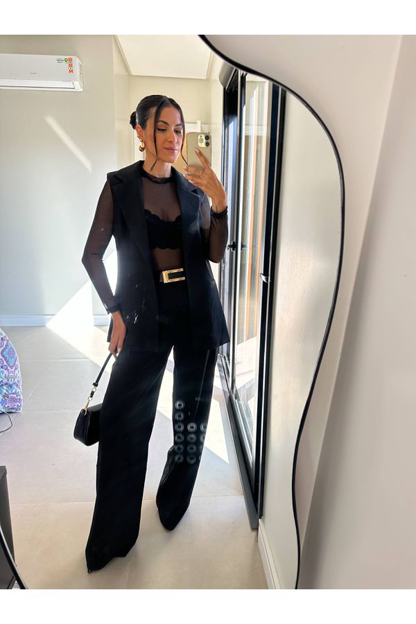 Conjunto Alfaiataria Preto Lyna
