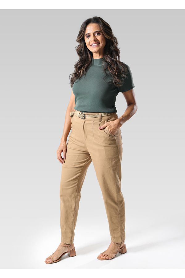 Blusa Feminina Modal Gola Alta Verde - LOJA TRAJE MANIA