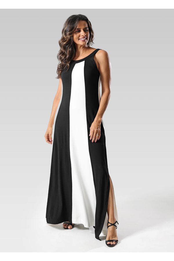Vestido Longo Regata Em Malha Preto - 0005 / 210 - LOJA TRAJE MANIA