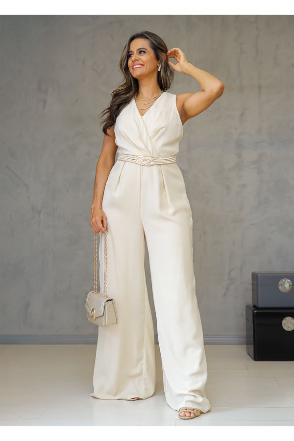 macacão tutto BEGE - LOJA TRAJE MANIA