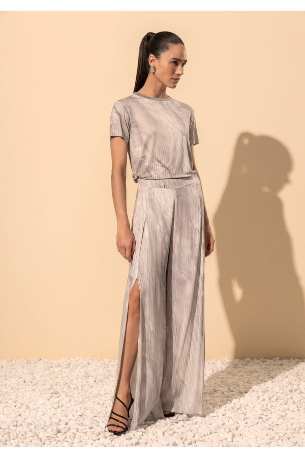 calça pantalona CINZA - LOJA TRAJE MANIA