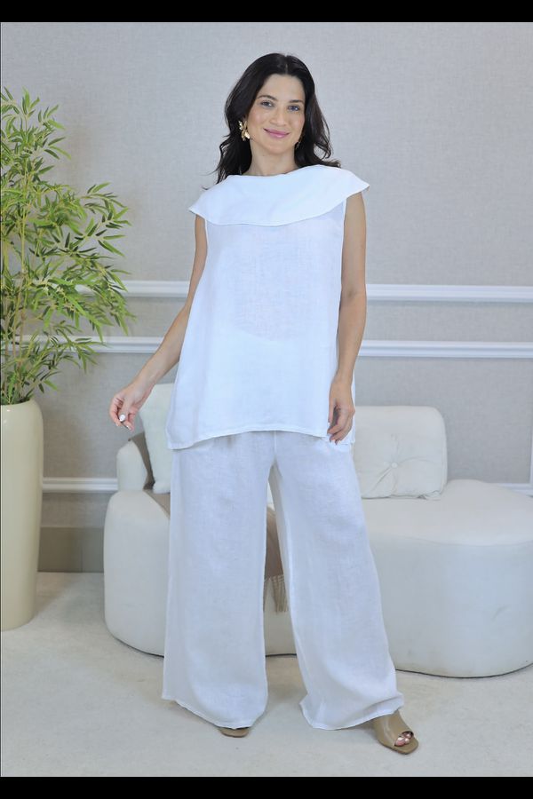 CONJUNTO DAFNE BRANCO - Loja Linho Italiano