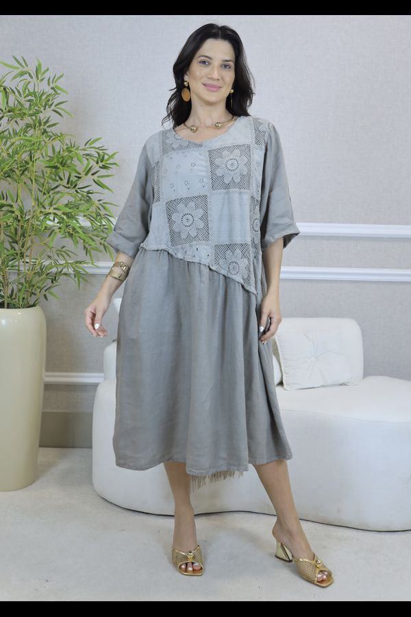 VESTIDO ALANA FENDI - Loja Linho Italiano