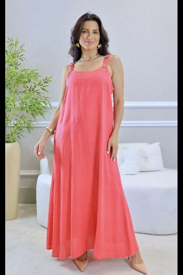 VESTIDO LEONA CEREJA - Loja Linho Italiano