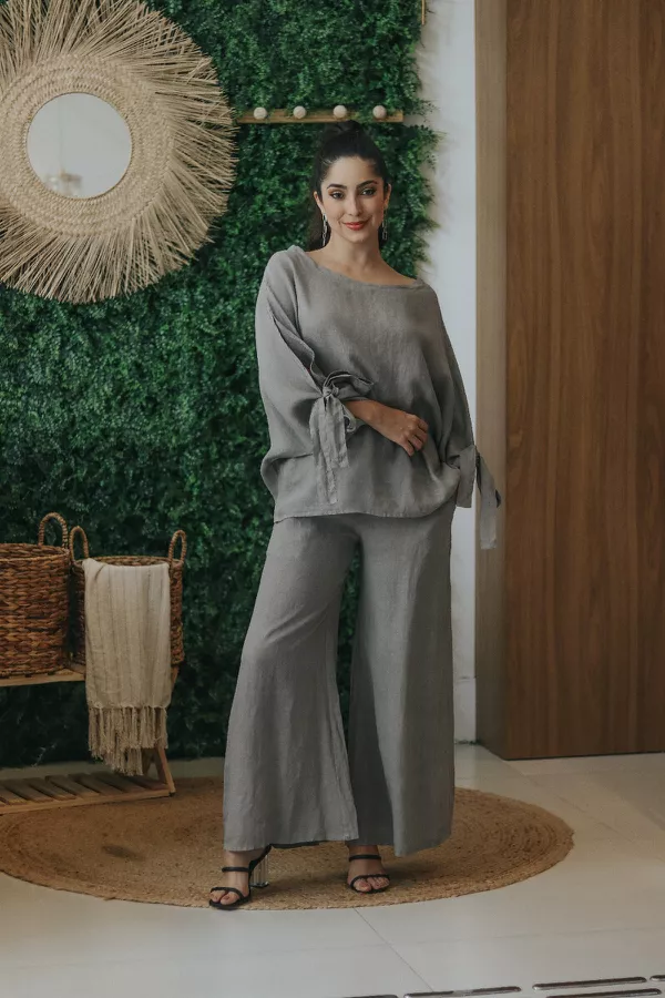 Conjunto Ana Linho Italiano Fendi - Loja Linho Italiano