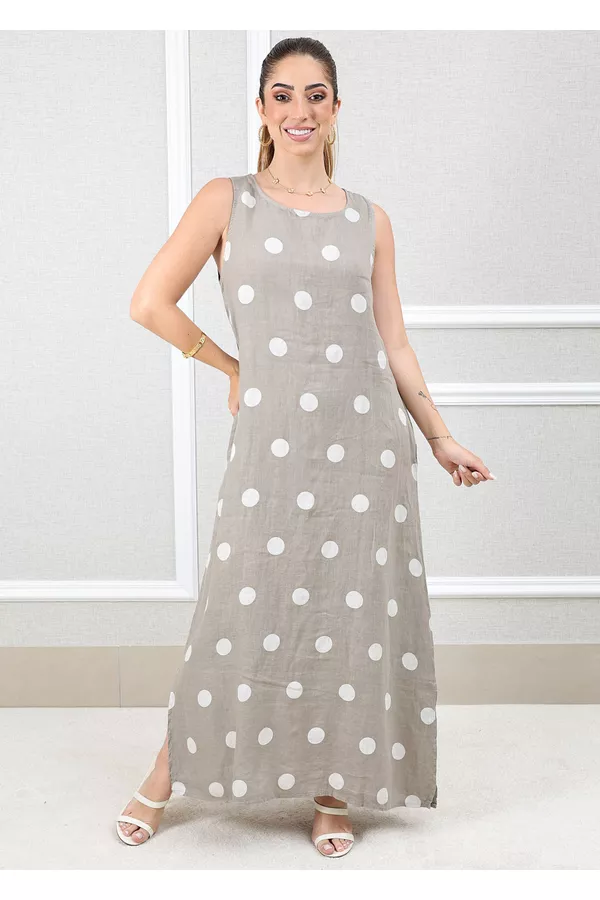 Vestido Amanda Linho Italiano Fendi - Loja Linho Italiano