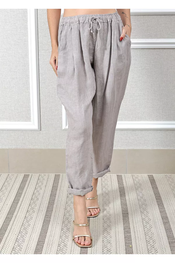 Calça Clássica Linho Italiano Fendi - Loja Linho Italiano
