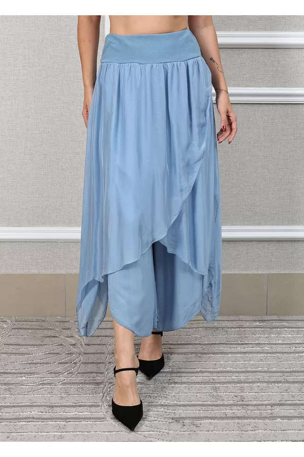 CALÇA LARA AZUL BEBE - Loja Linho Italiano