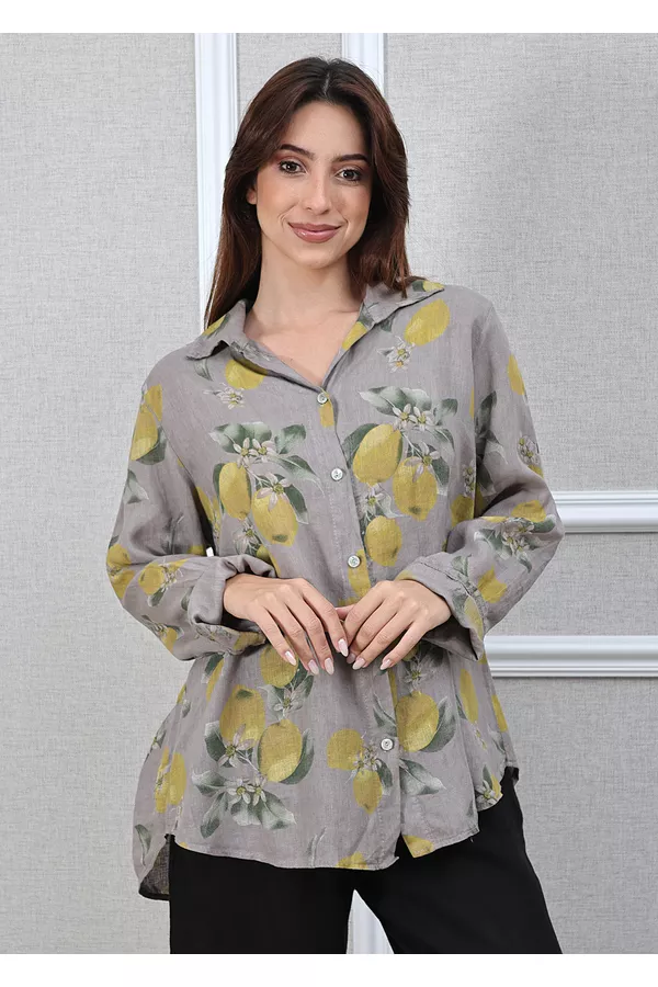 Camisa Loraine Linho Italiano Fendi - Loja Linho Italiano