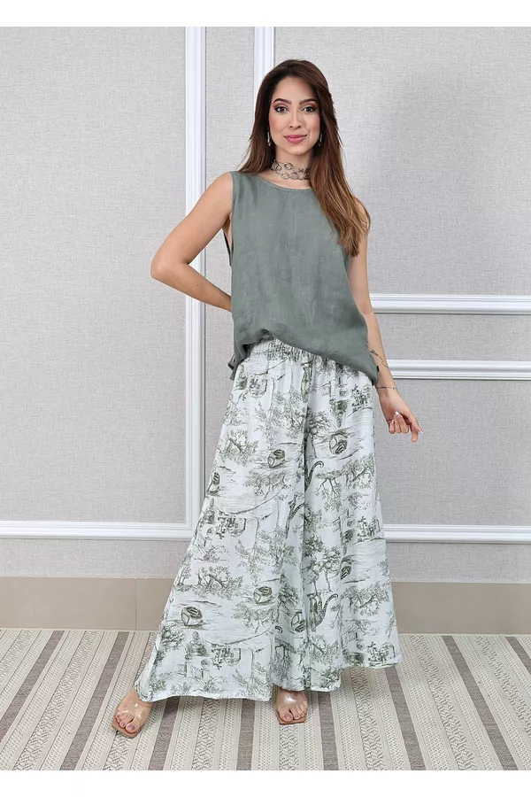 Conjunto Dior Linho Italiano Militar - Loja Linho Italiano