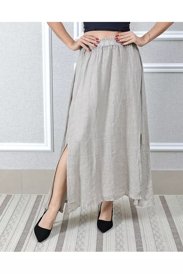 Saia Melissa Linho Italiano Fendi - Loja Linho Italiano